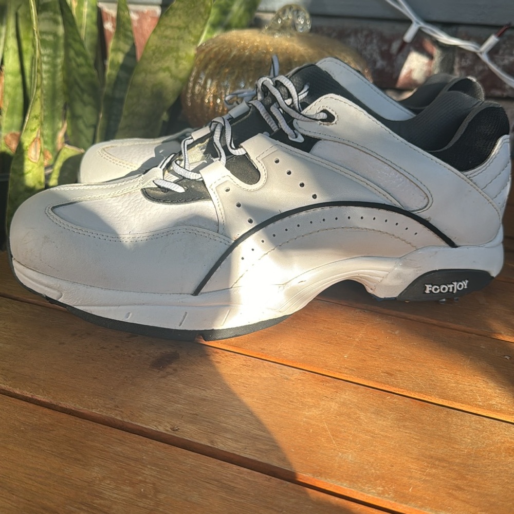 Footjoy Men's Athletic Golf Shoes, Blue and White size 12 - Picture 2 of 6